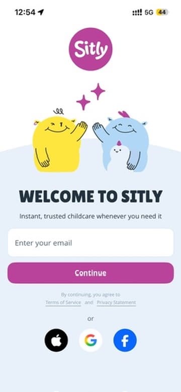 Sitlyのアプリ版のスクショ。